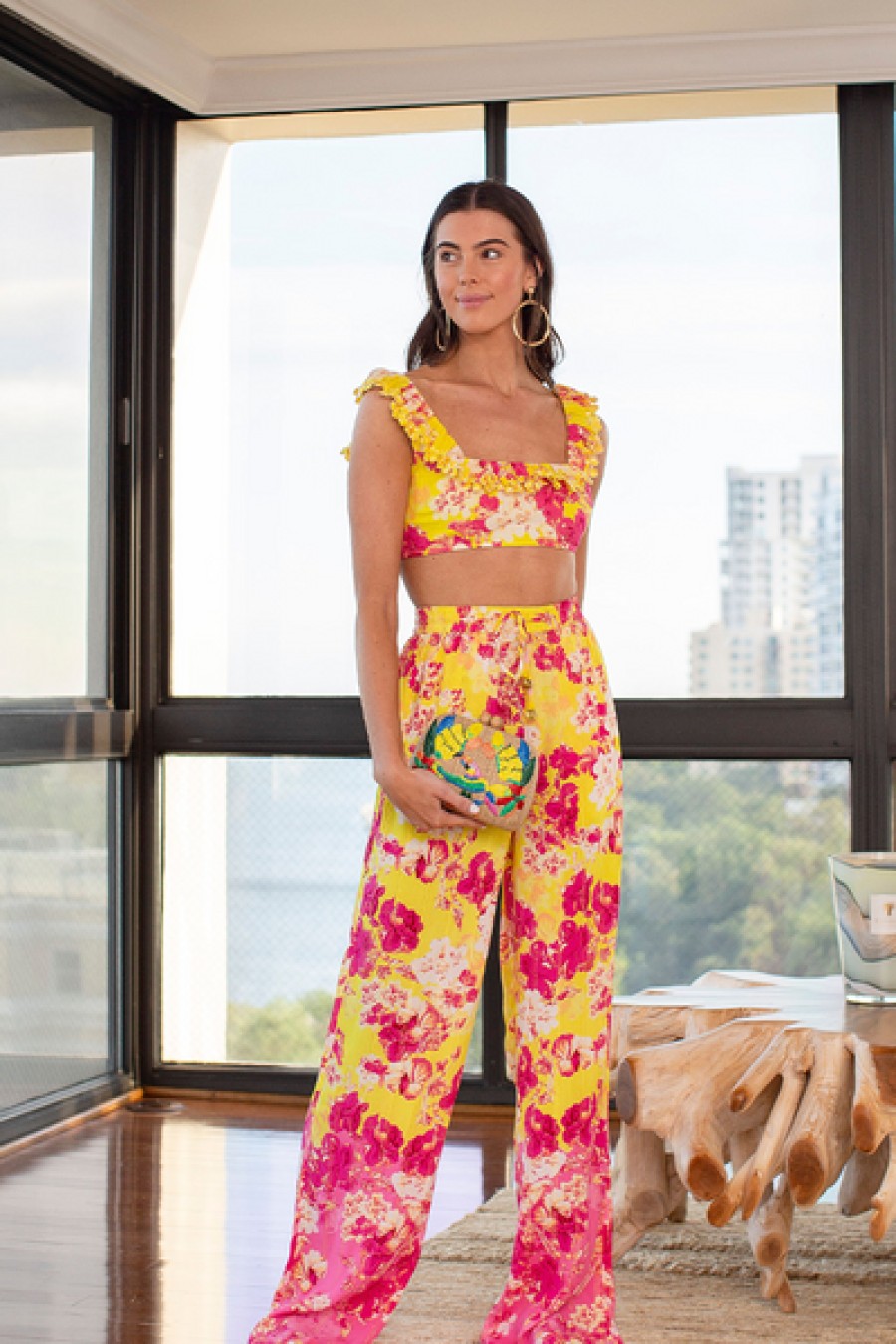 Clothing Hemant 0026 Nandita | Hemant & Nandita - Auril Pants - Yellow
