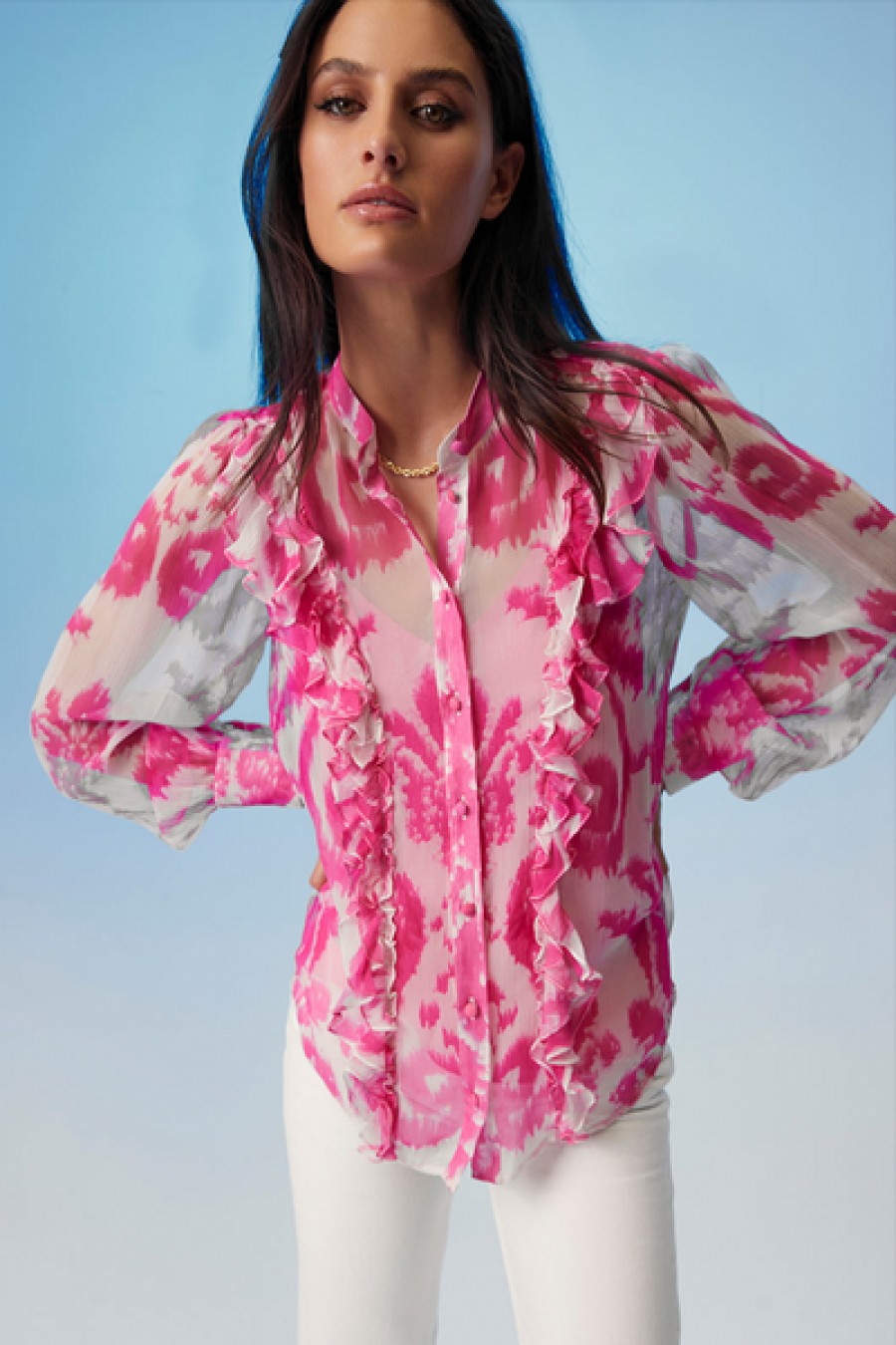 Clothing Hemant 0026 Nandita | Hemant & Nandita - Indu Blouse - Pink