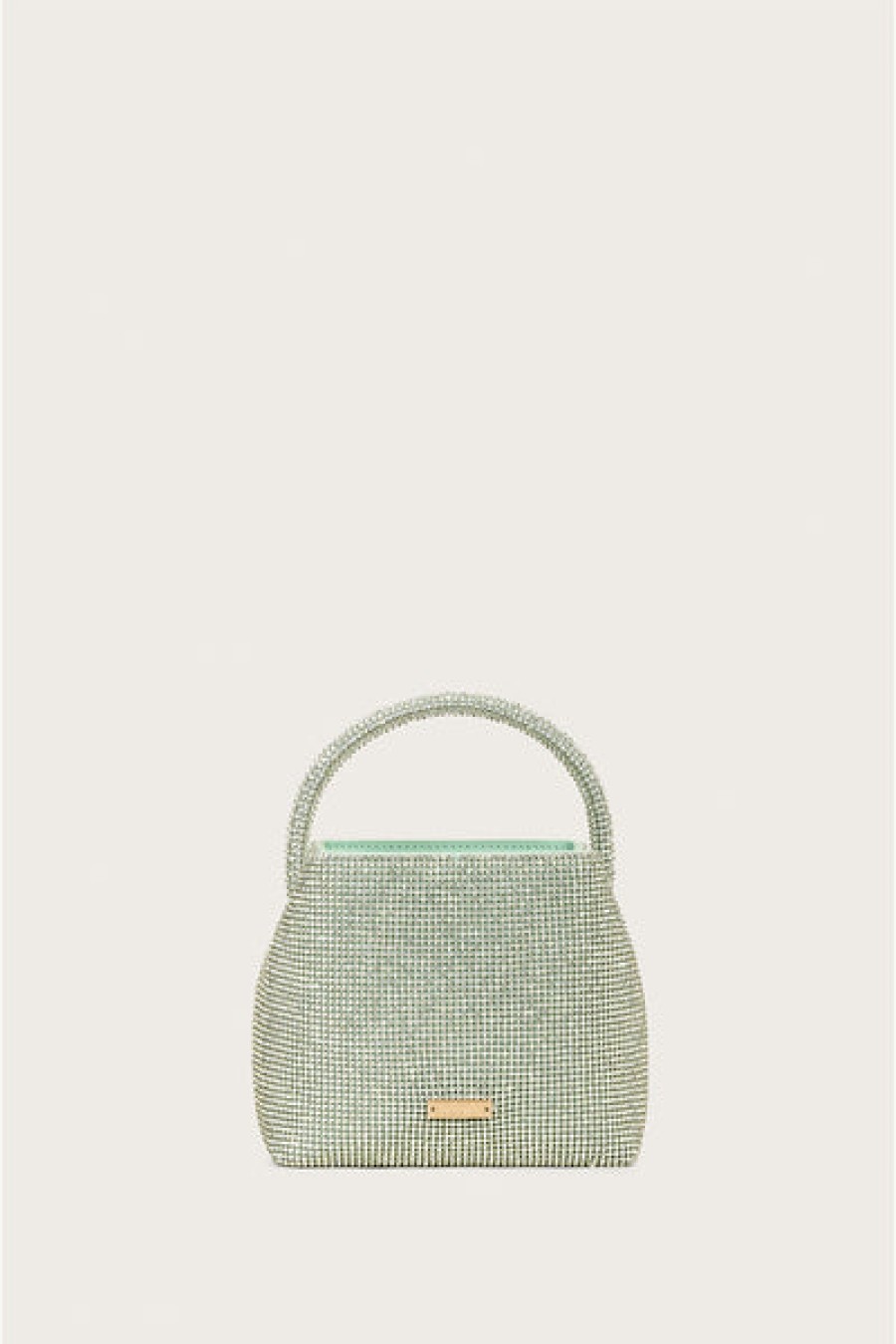 Bags Cult Gaia | Cult Gaia - Solene Mini Rhinestone Bag - Pale Sage