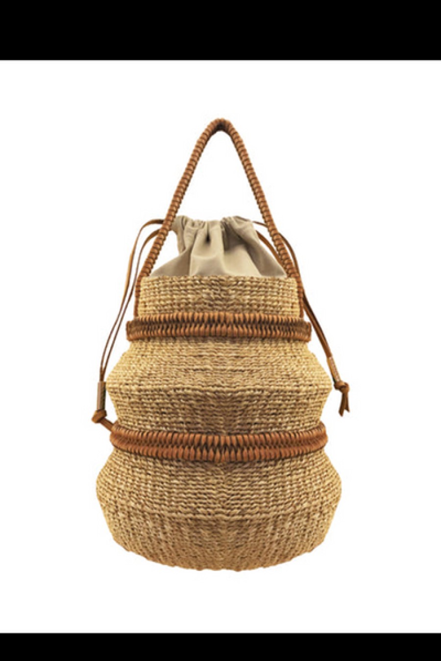 Bags Aranaz | Aranaz - Squiggle Handbag - Natural