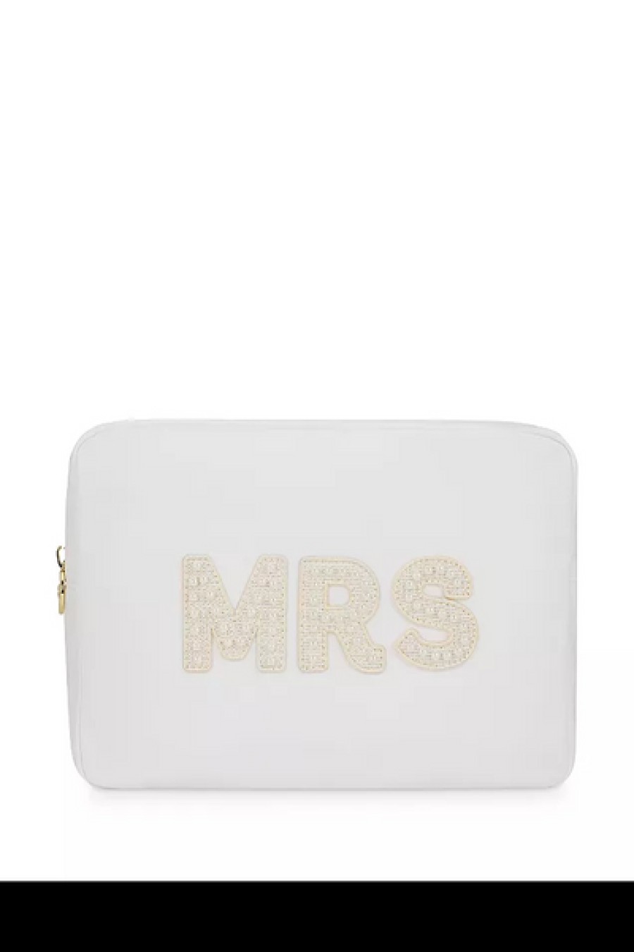 Bags Stoney Clover Lane | Stoney Clover Lane - "Mrs" Large Pouch - Blanc