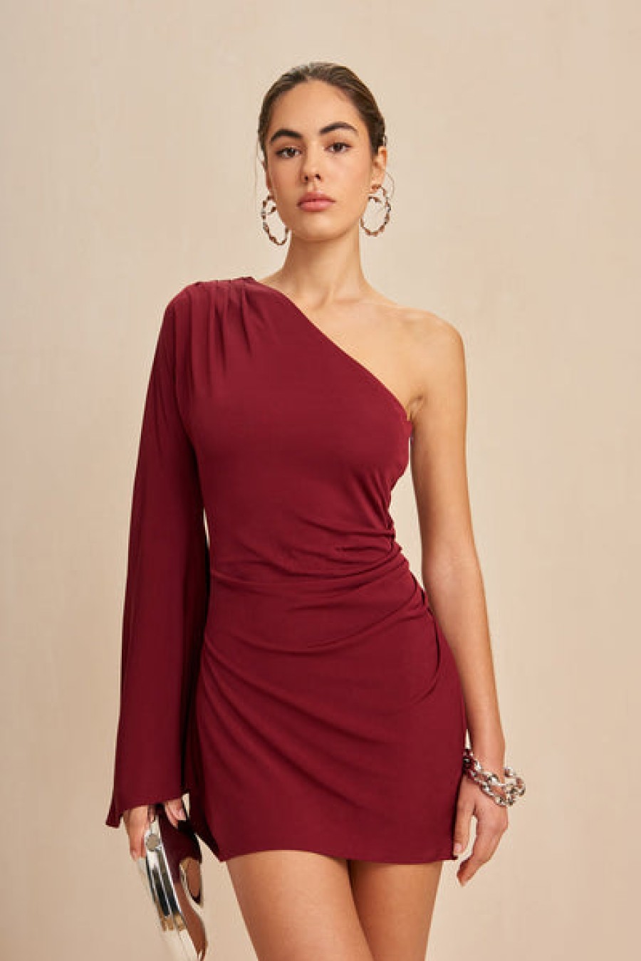 Clothing Cult Gaia | Cult Gaia - Amani Dress - Burgundy
