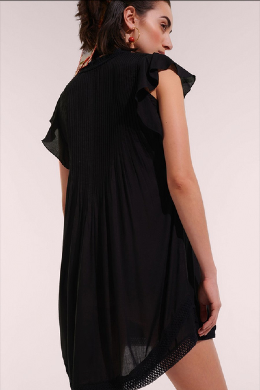 Clothing Poupette St Barth | Poupette St. Barth - Sasha Mini Dress - Black