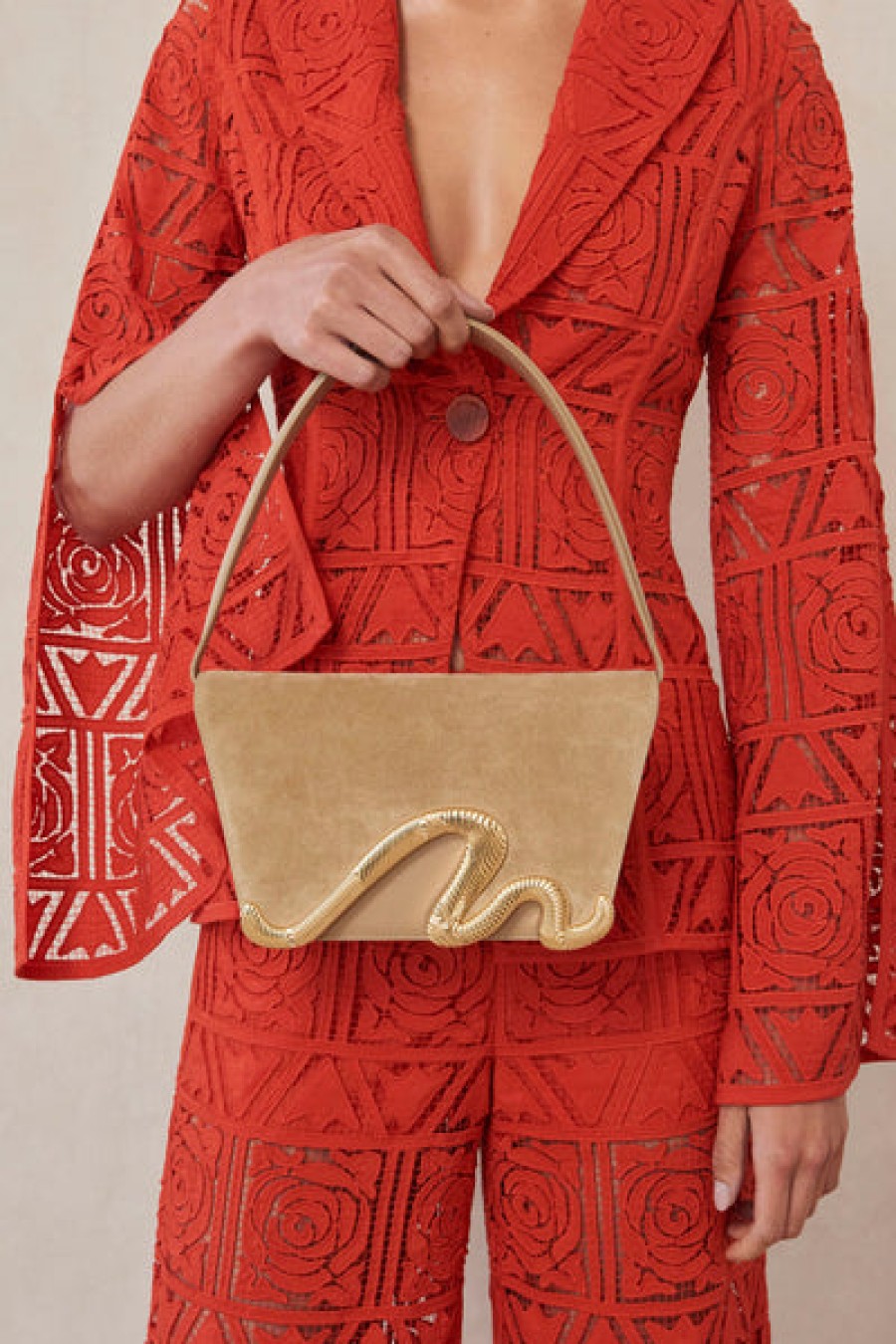 Bags Cult Gaia | Cult Gaia - Livi Shoulder Bag - Sand Dollar