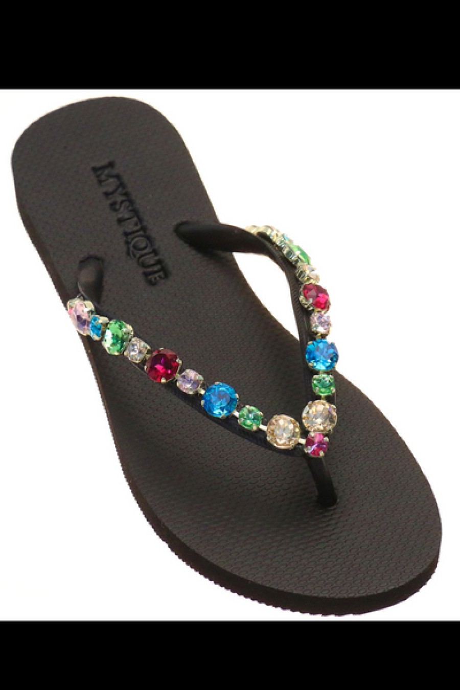 Shoes Mystique X SG | Mystique X Stephanie Gottlieb - Monica Flip Flops - Black/Multi