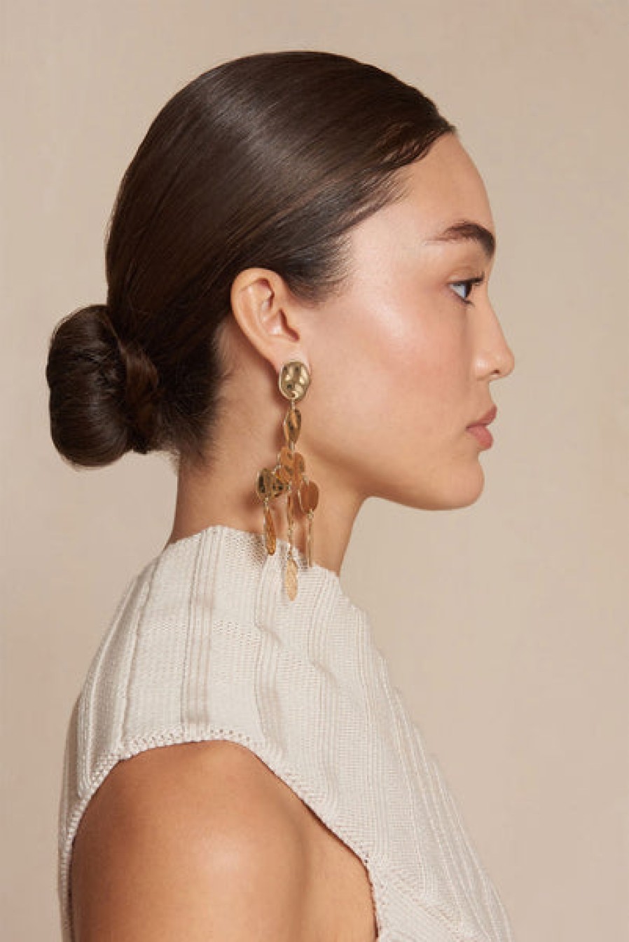 Accessories Cult Gaia | Cult Gaia - Sloane Earring - Shiny Brass