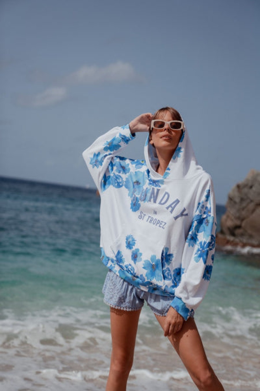 Clothing Sunday Saint Tropez | Sunday Saint-Tropez - Manama Sweater - Blue
