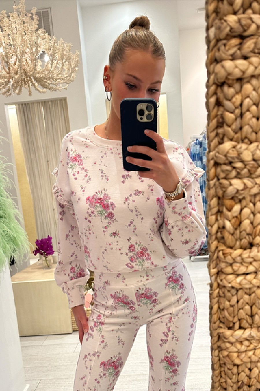 Clothing LoveShackFancy | Loveshackfancy - Keeva Pullover - Magenta Glow