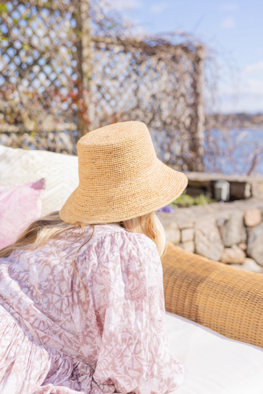 Accessories Hat Attack | Hat Attack - Chic Crochet Bucket Hat - Natural