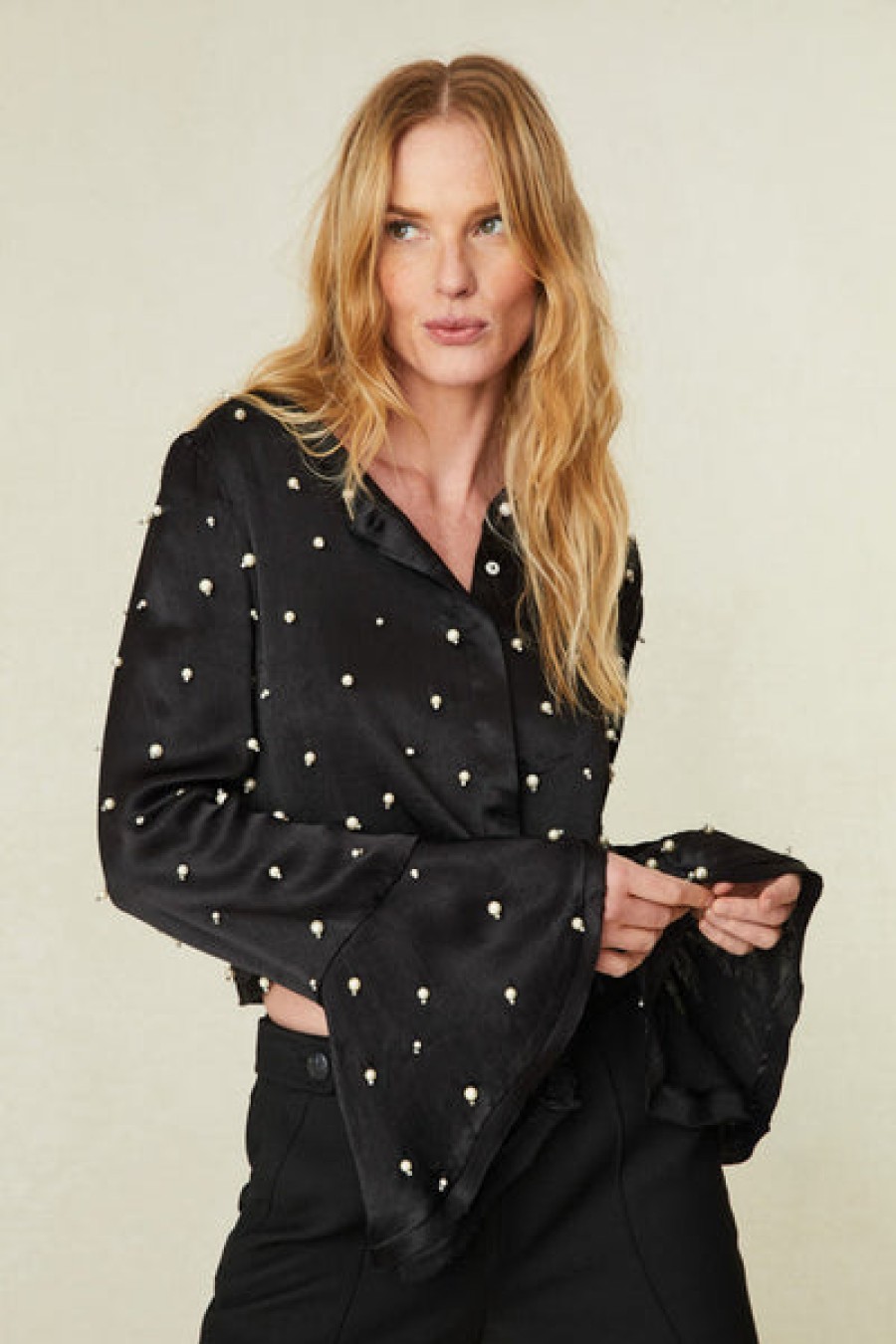 Clothing LoveShackFancy | Loveshackfancy - Lyndon Top - Black