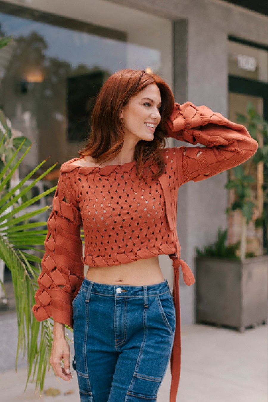 Clothing Cult Gaia | Cult Gaia - Odette Knit Top - Tannin
