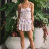 Clothing LoveShackFancy | Loveshackfancy - Ruffle Mini Skirt - Mauve Rose