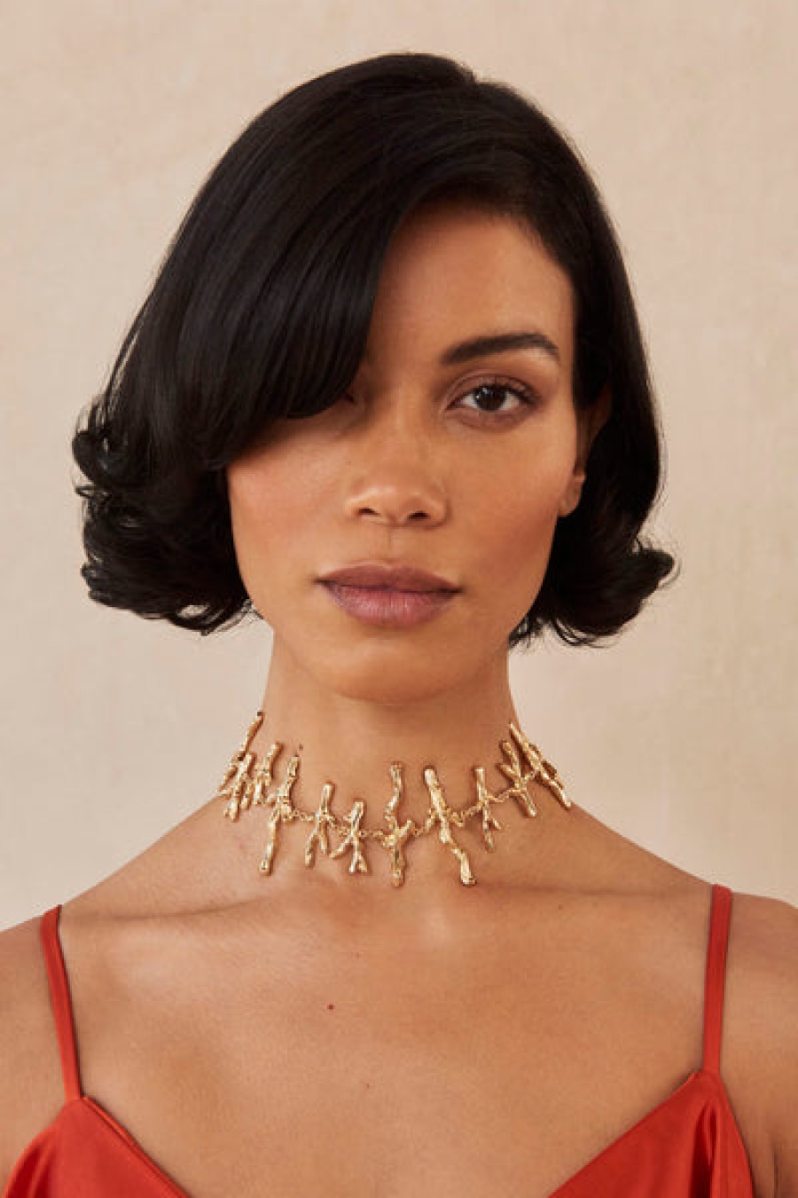Accessories Cult Gaia | Cult Gaia - Noemi Choker - Gold