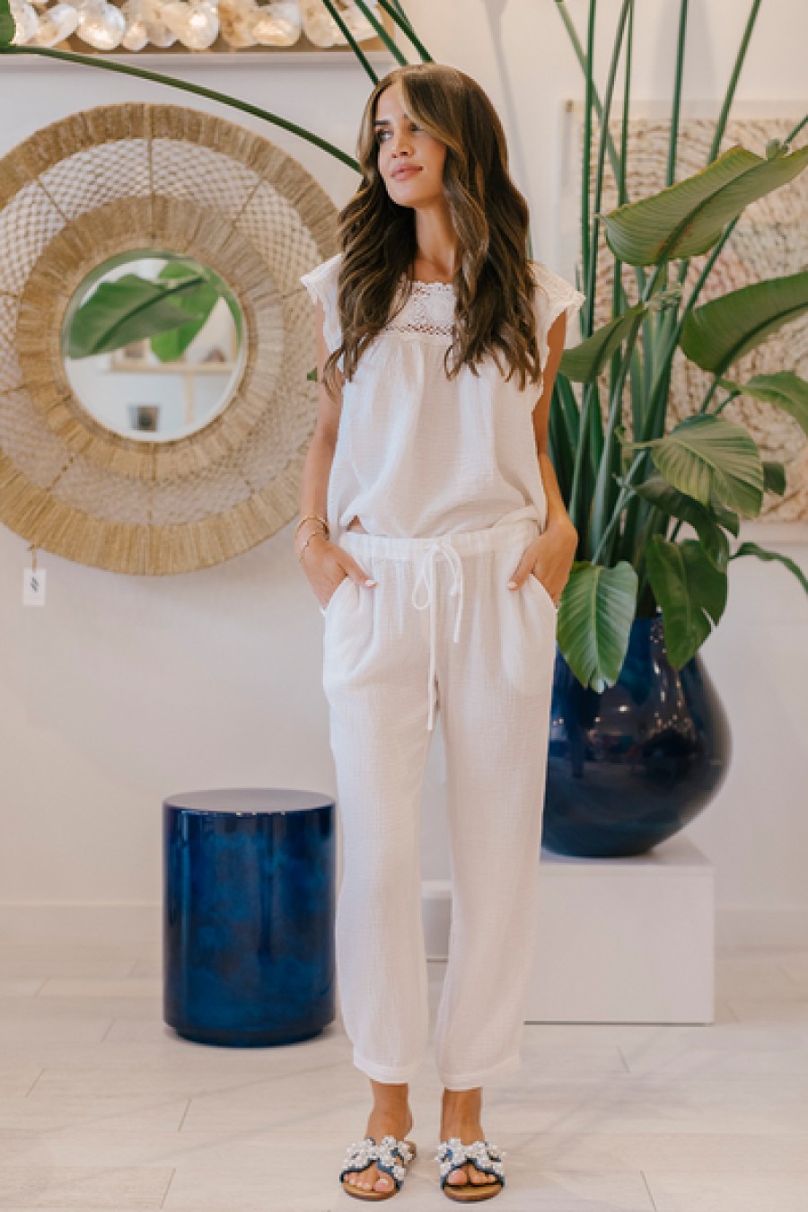 Clothing Honorine | Honorine - Harper Pant - White