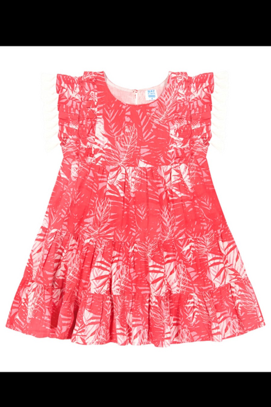 Clothing Mer St. Barth | Mer St. Barth - Sophie Girl'S Tassel Dress - Pink Palm