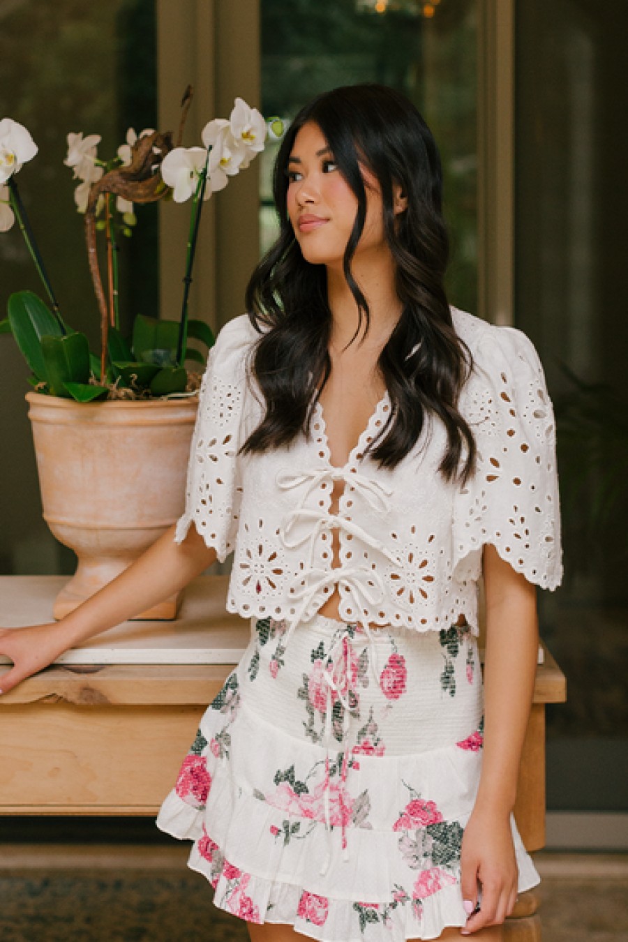 Clothing LoveShackFancy | Loveshackfancy - Aldana Mini Skirt - Paradise Pink