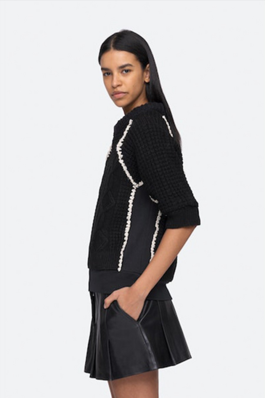 Clothing Sea New York | Sea New York - Leni S/S Sweater - Black