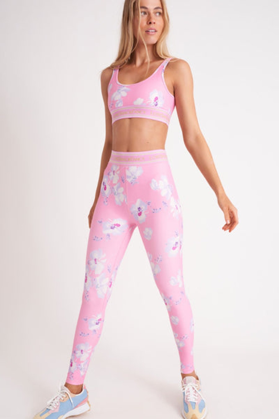 Clothing LoveShackFancy | Loveshackfancy - Luvette Legging - Baby Pink Clouds