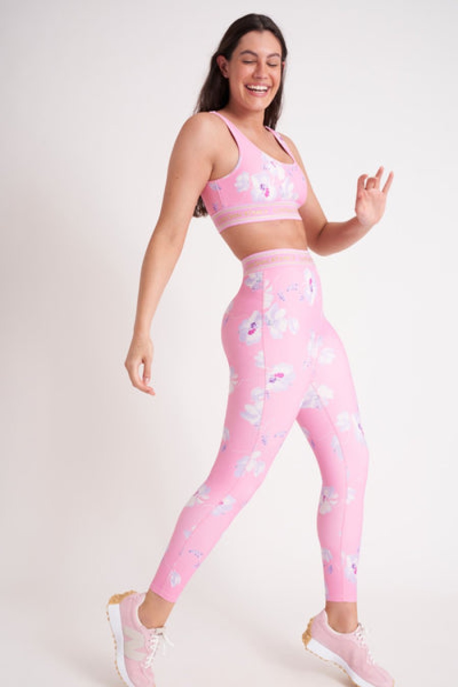 Clothing LoveShackFancy | Loveshackfancy - Luvette Legging - Baby Pink Clouds
