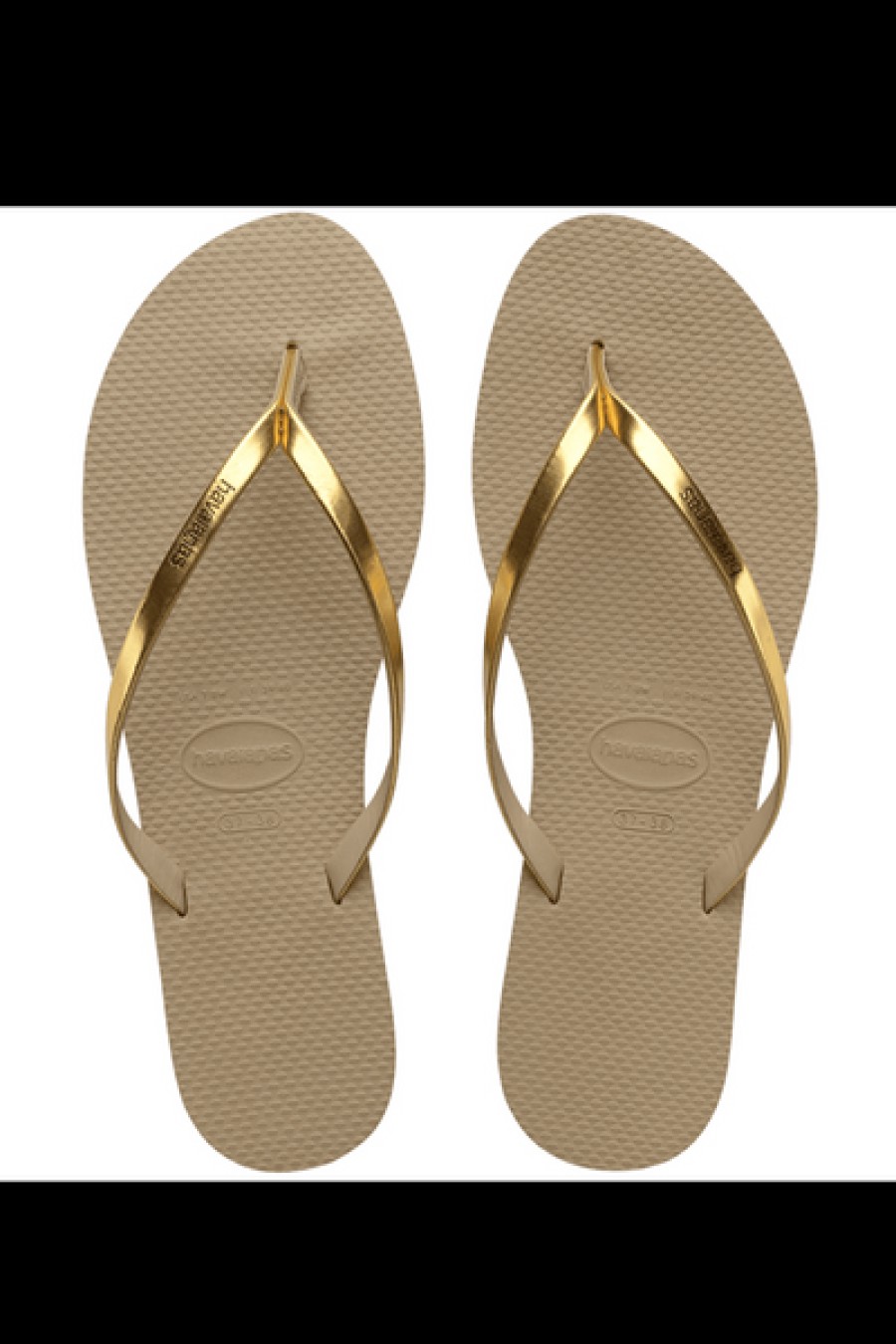 Shoes Havianas | Havianas - You Metallic Slim Sandal - Golden Sand