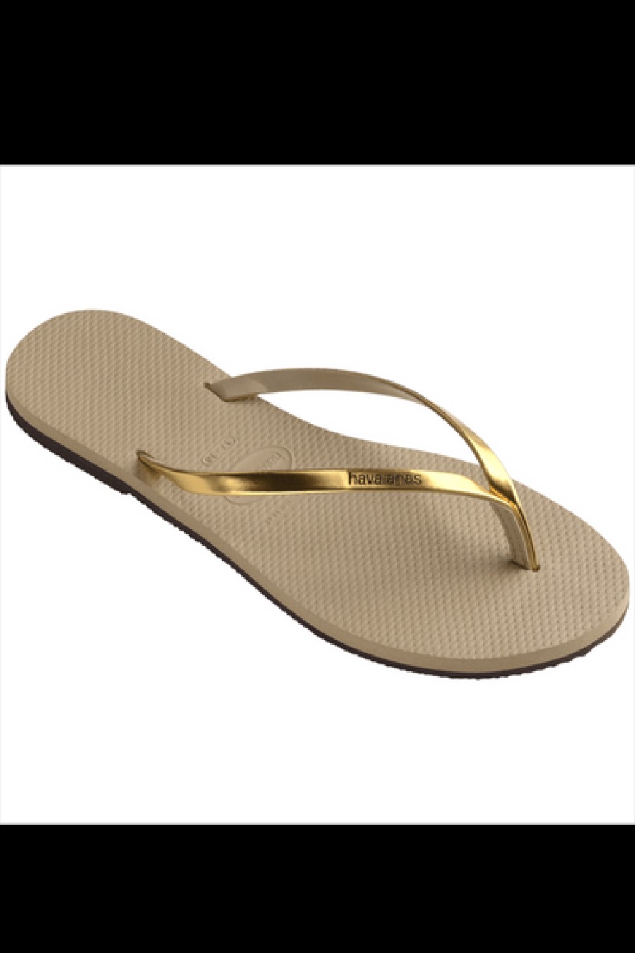 Shoes Havianas | Havianas - You Metallic Slim Sandal - Golden Sand