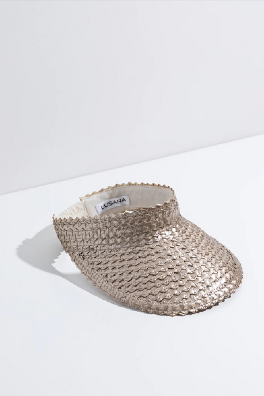 Accessories LUSANA | The Baha Visor - Metallic Gold