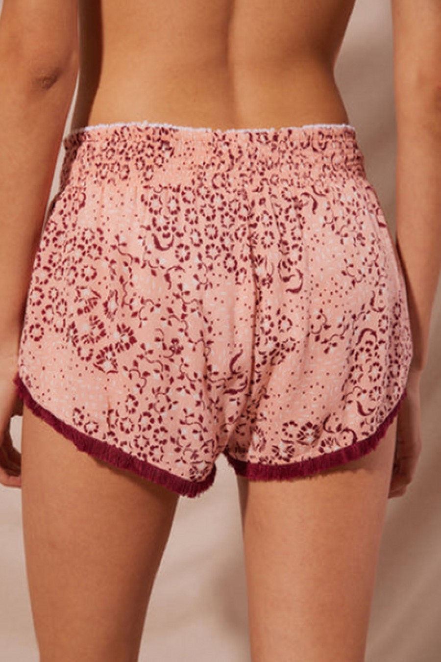 Clothing Poupette St Barth | Poupette St. Barth - Lulu Boxer Short - Pink Biot