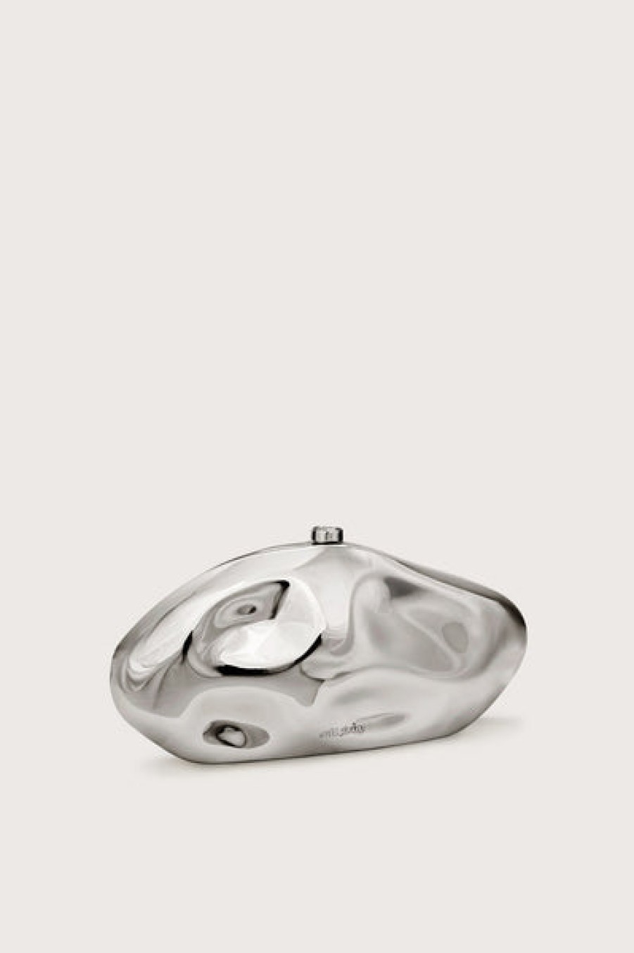 Bags Cult Gaia | Cult Gaia - Caldera Clutch - Shiny Silver