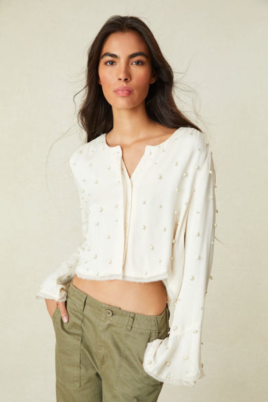 Clothing LoveShackFancy | Loveshackfancy - Lyndon Top - Antique White