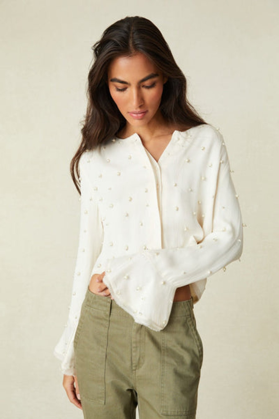 Clothing LoveShackFancy | Loveshackfancy - Lyndon Top - Antique White
