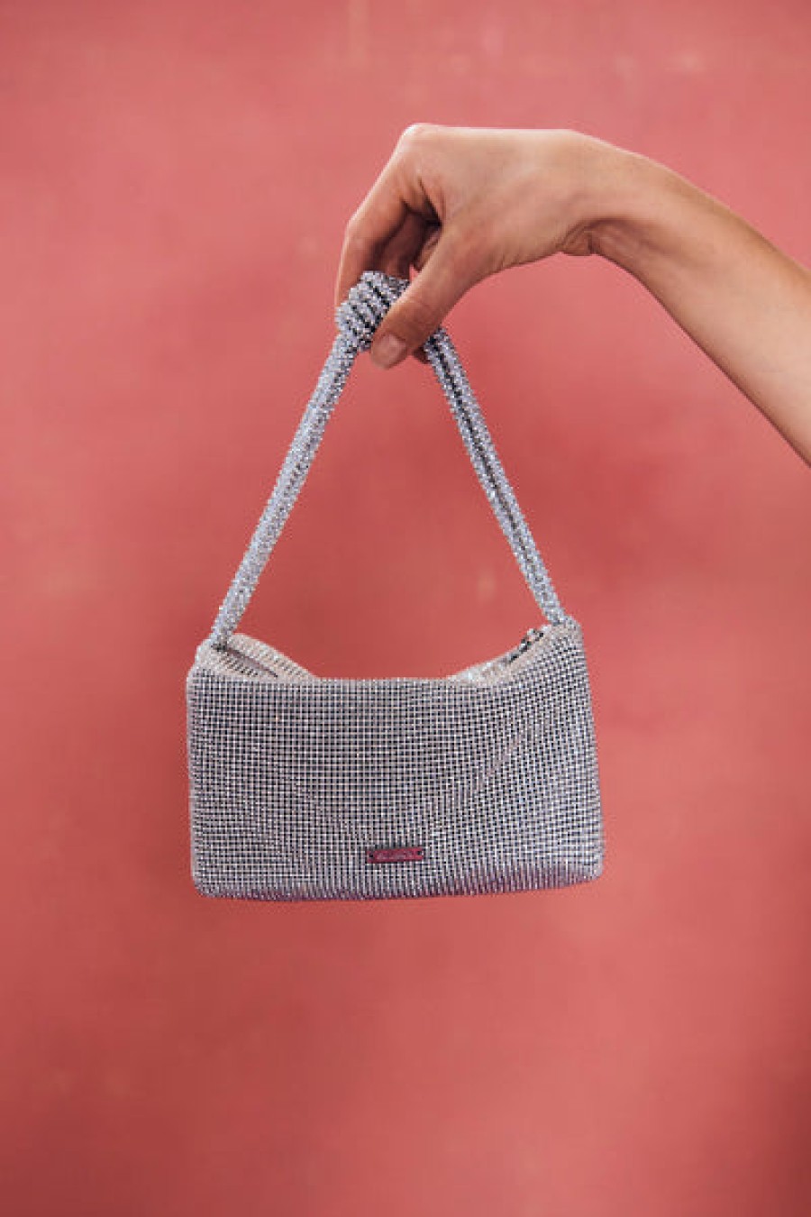 Bags Cult Gaia | Cult Gaia - Sienna Mini Rhinestone Bag - Clear