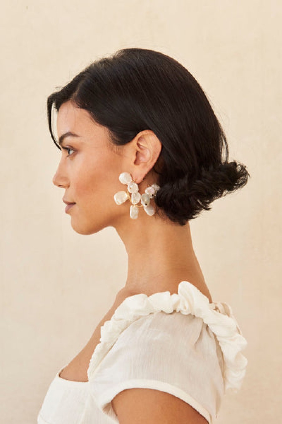 Accessories Cult Gaia | Cult Gaia - Devora Earring - Pearl