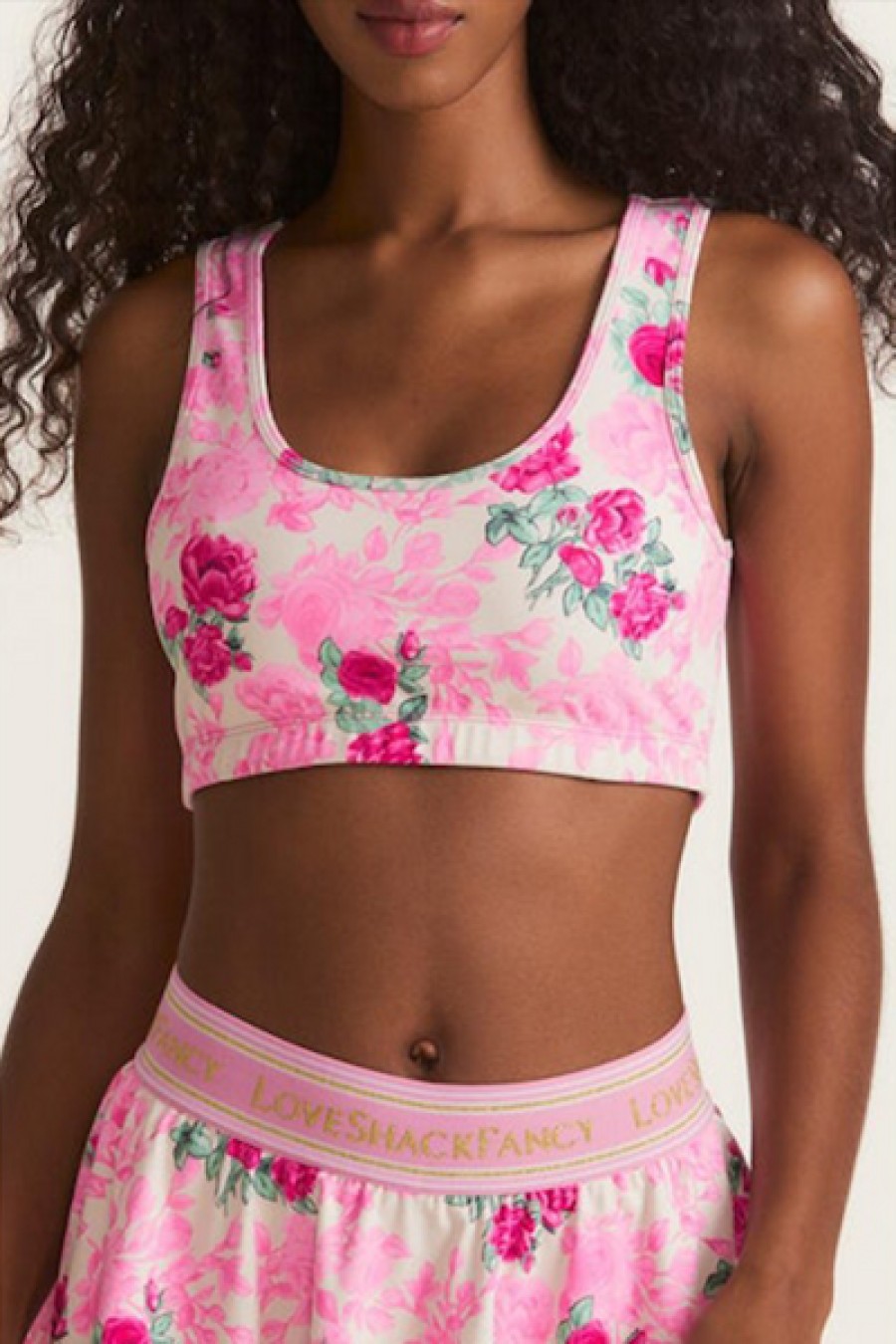 Clothing LoveShackFancy | Loveshackfancy - Ornice Bra Top - Pink Ivy