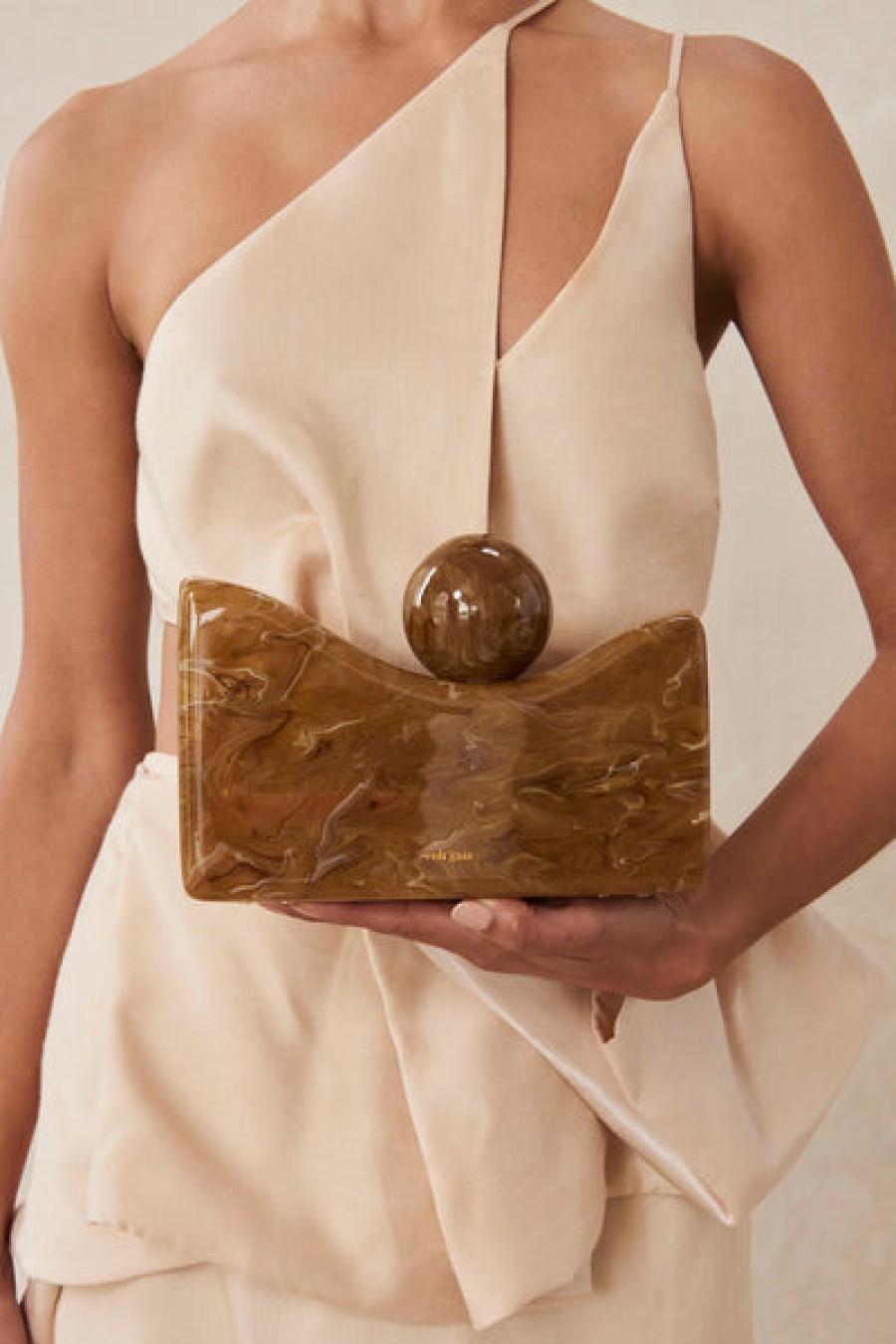 Bags Cult Gaia | Cult Gaia - Bahar Clutch - Saffron Yellow
