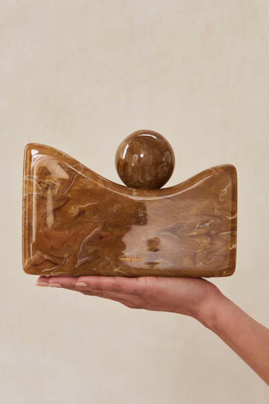 Bags Cult Gaia | Cult Gaia - Bahar Clutch - Saffron Yellow