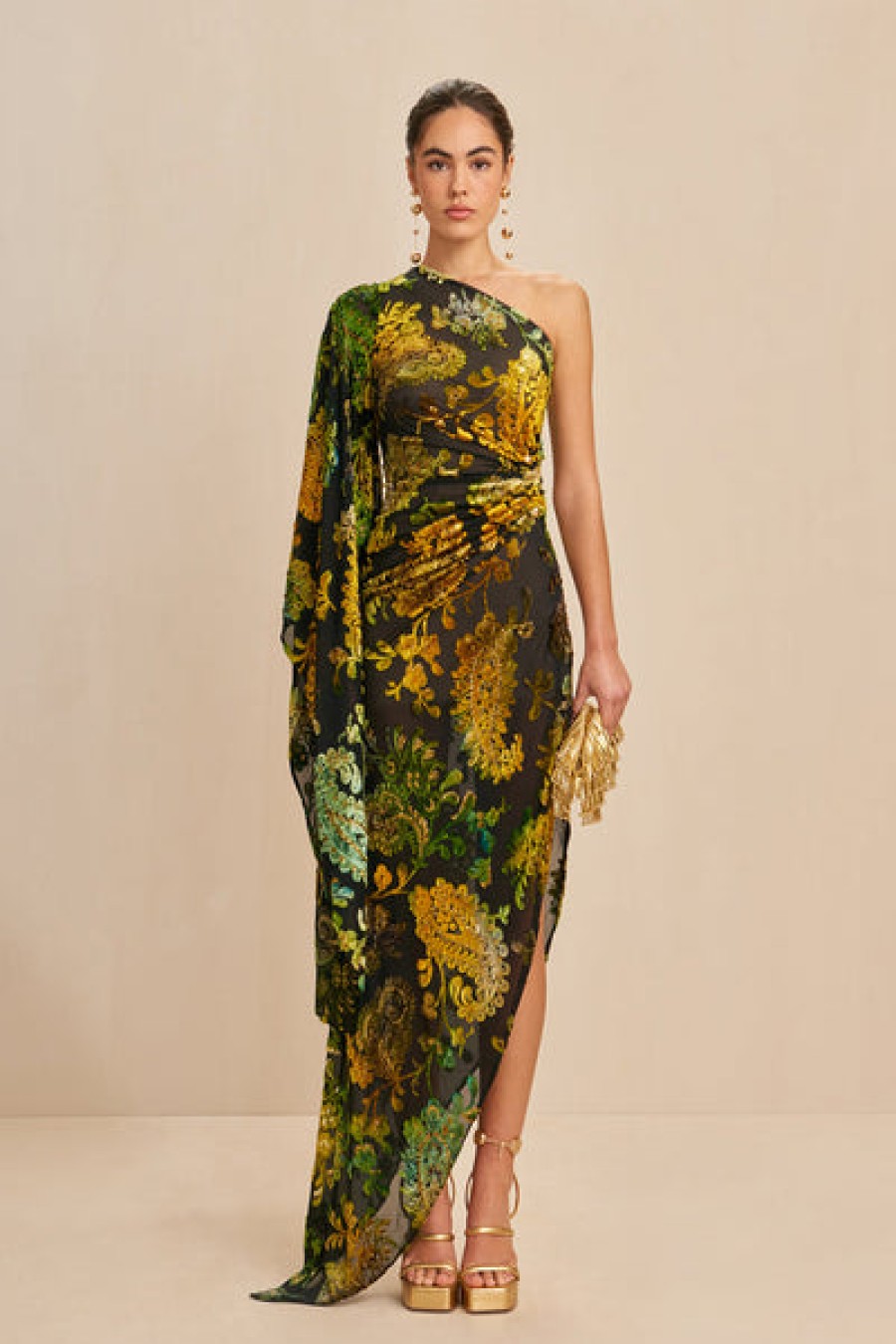 Clothing Cult Gaia | Cult Gaia - Adira Gown - Green Multi