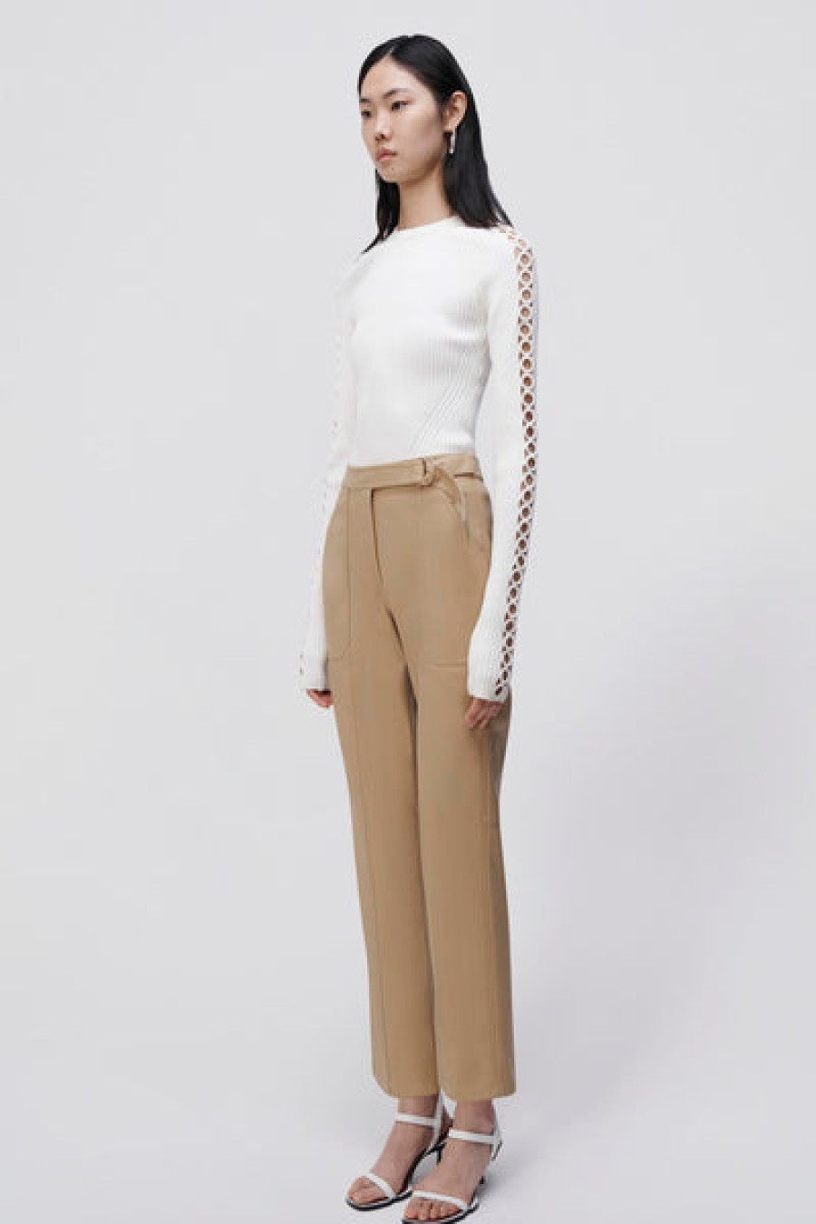 Clothing Jonathan Simkhai | Simkhai - Baxter Vegan Leather Pant - Camel