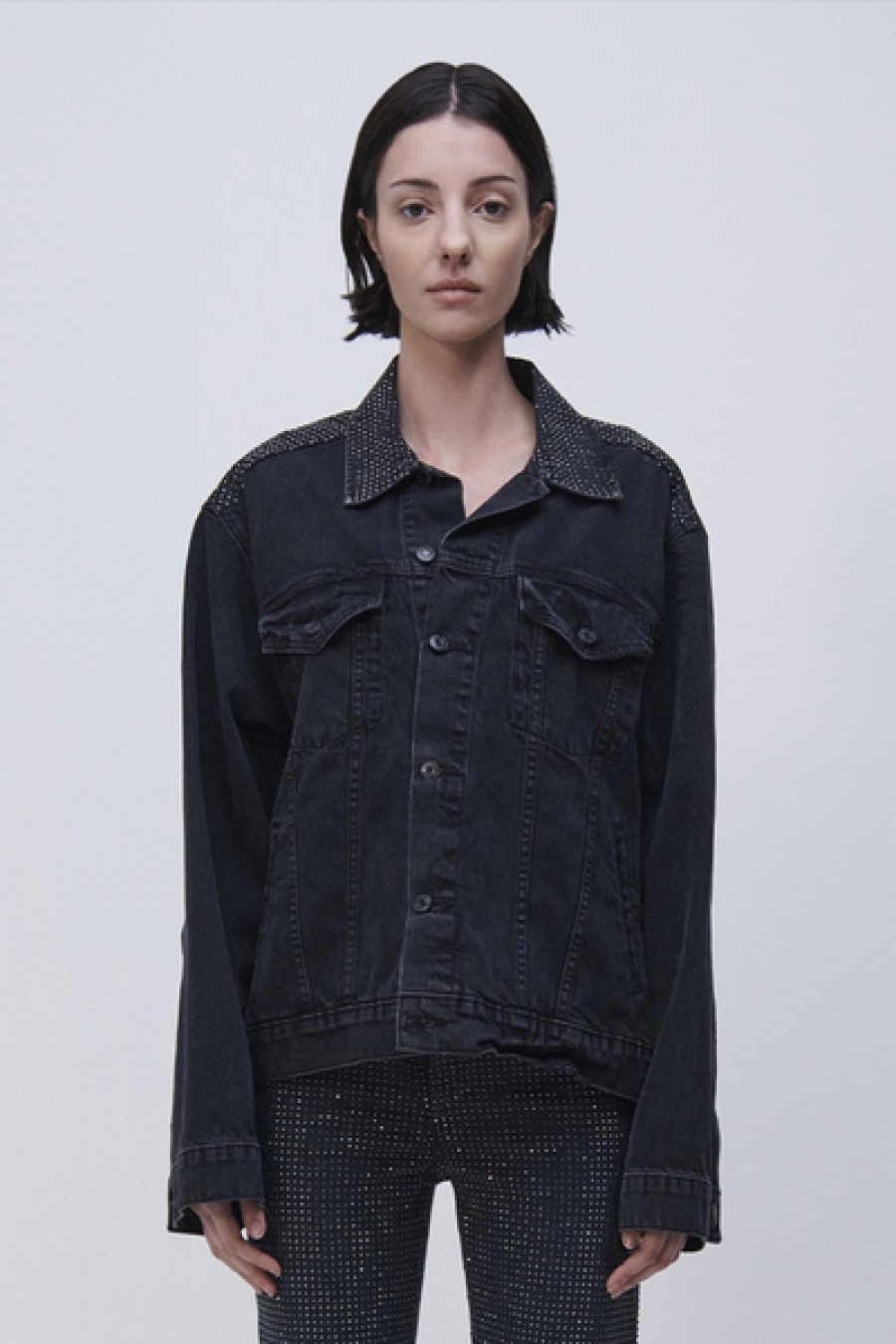 Clothing Simkhai | Simkhai - Lambert Denim Jacket - Black