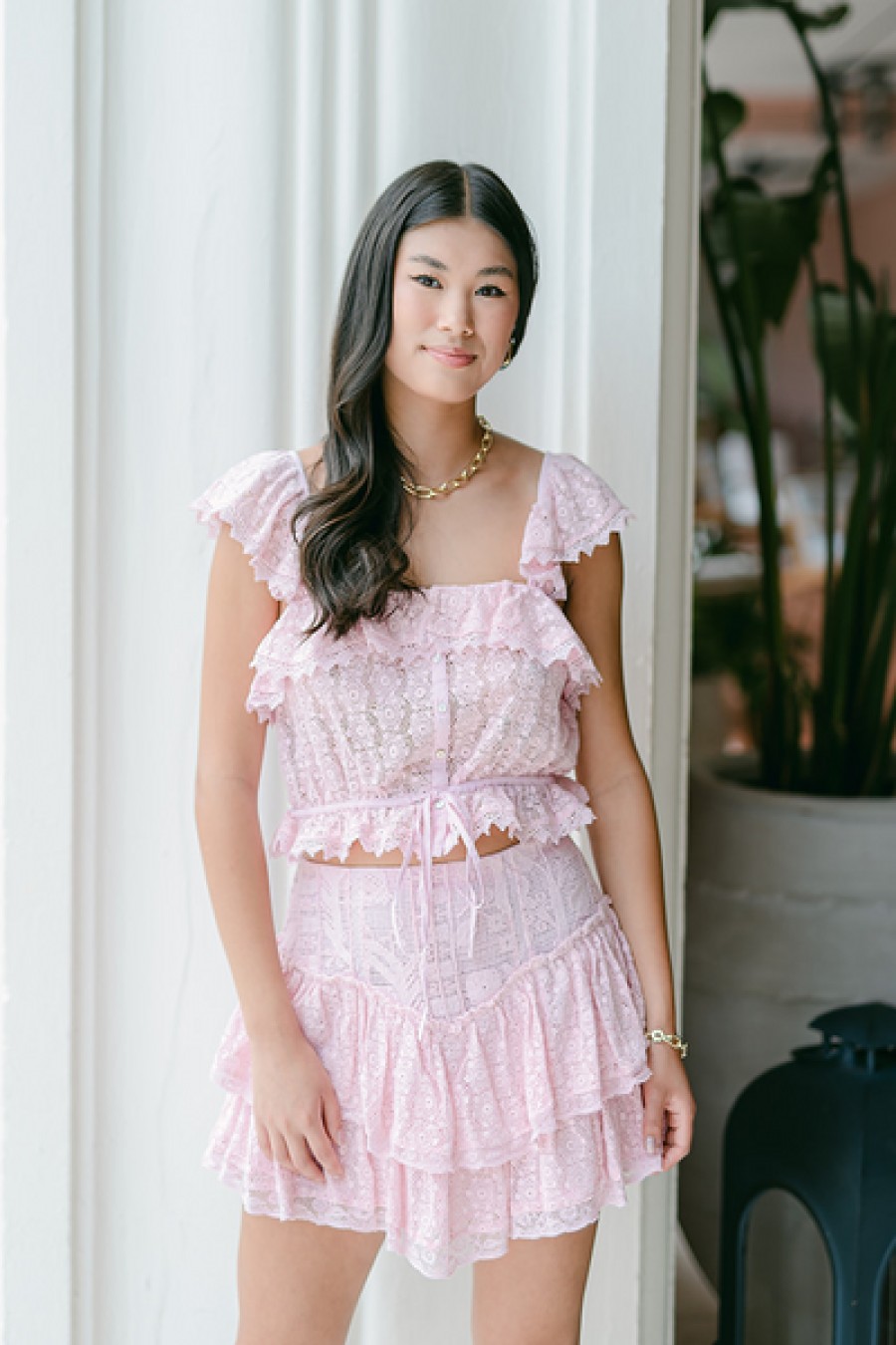 Clothing LoveShackFancy | Loveshackfancy - Antila Skirt - Camilla Pink