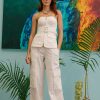 Clothing Simkhai | Simkhai - Lionelle Pant - Natural White