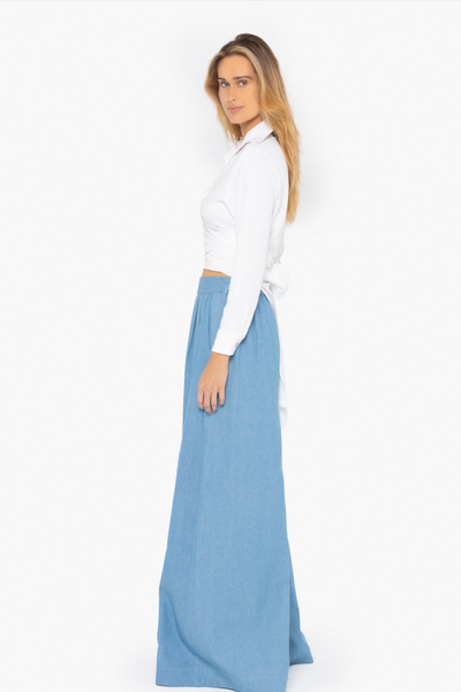 Clothing Just Bee Queen | Just Bee Queen - Harper Pant - Sky